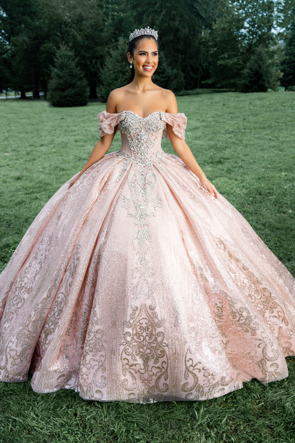 Glitter Quinceaera Dress | Quinceaera Ballgown | AmaBella Glitter Quinceaera Dress | Quinceaera Ballgown | AmaBella