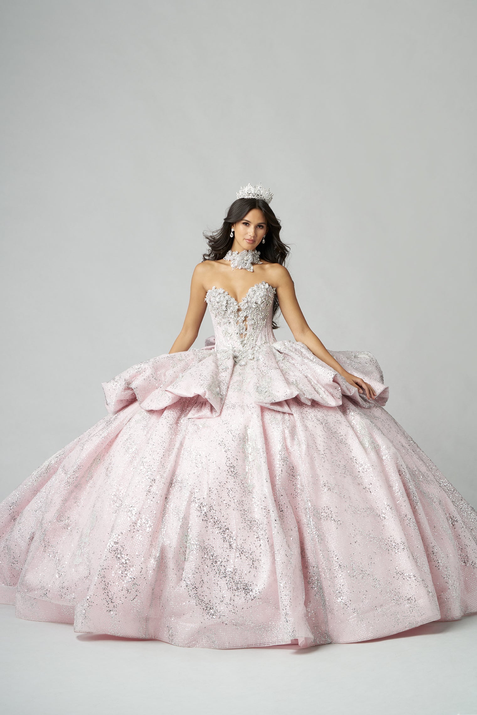 light pink and silver quinceanera dresses Amarra Pink Quinceaera Dresses