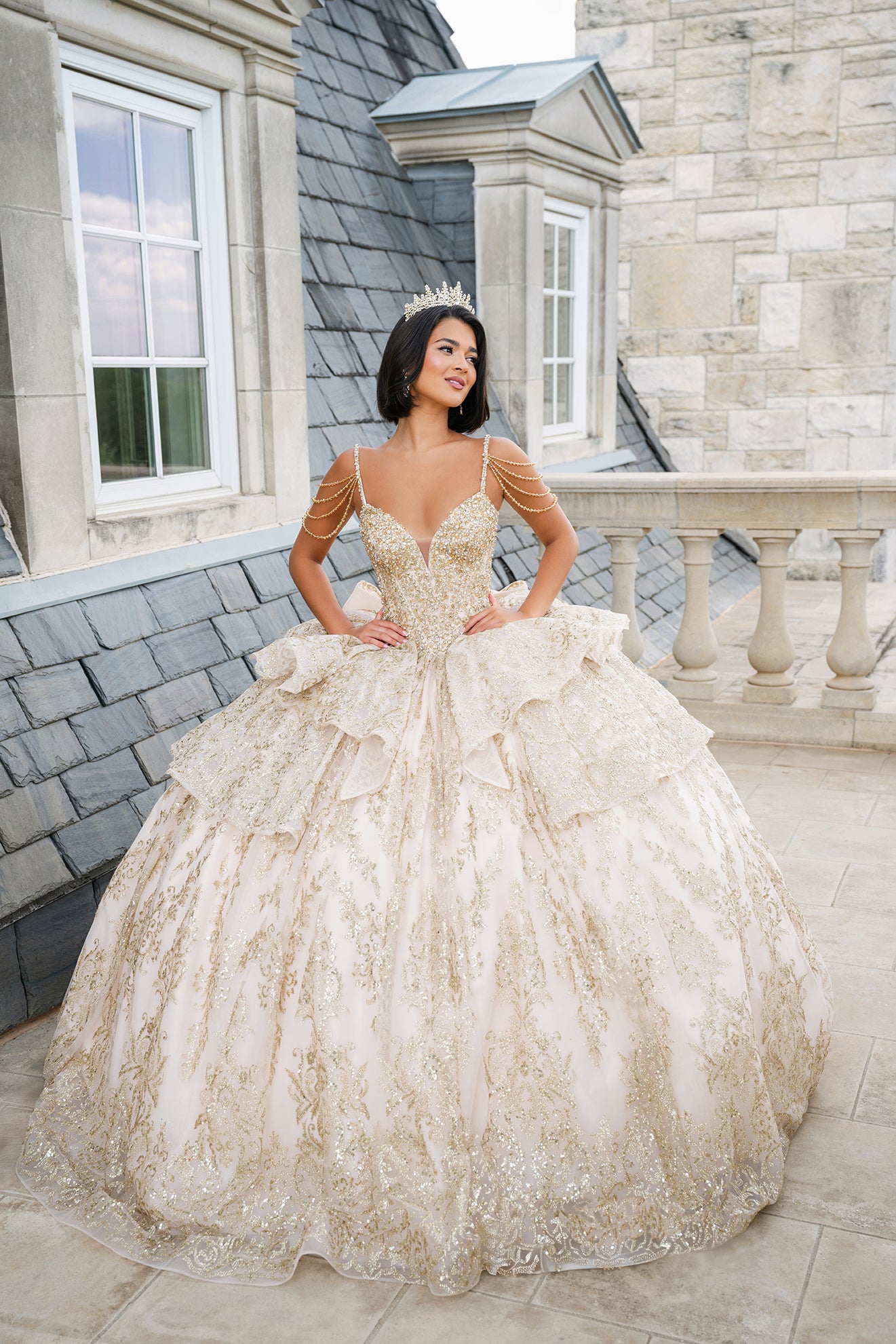 Gold Quinceaera Dresses | Gold Quince Dresses | AmaBella Gold Quinceaera Dresses | Gold Quince Dresses | AmaBella