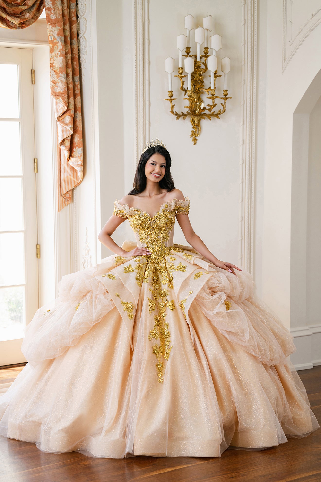 Champagne Quinceaera Dresses | Champagne Quince Dresses Champagne Quinceaera Dresses | Champagne Quince Dresses