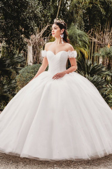 White MQ1770 Dama Quinceañera Dress